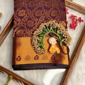 Home pure handloom silk saree with silk mark certificate